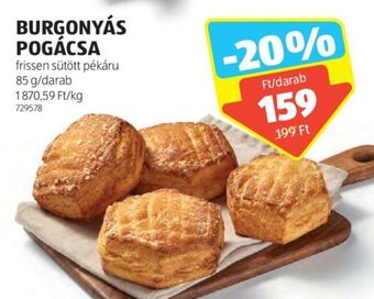 ALDI BURGONYÁS POGÁCSA 85 g ajánlat