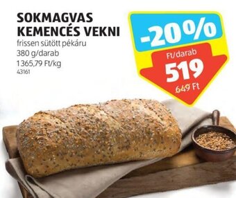 ALDI SOKMAGVAS KEMENCÉS VEKNI 380 g ajánlat