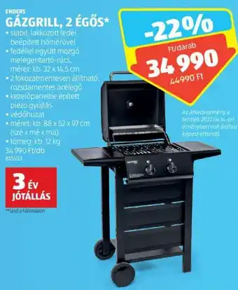 ENDERS GÁZGRILL, 2 ÉGŐS 1 db