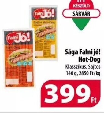 Coop Sága Falni jó! Hot-Dog 140 g ajánlat