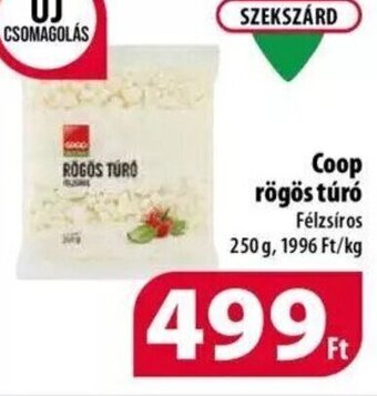 Coop Coop rögös túró 250 g ajánlat