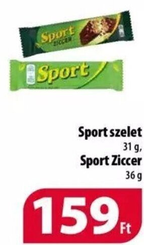 Sport szelet 31 g / Sport Ziccer 36 g