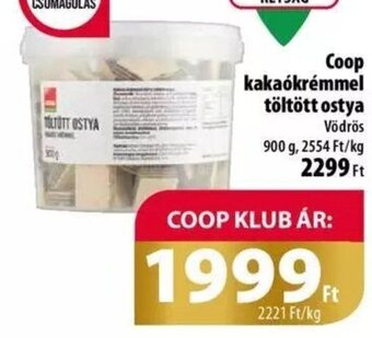 Coop Coop kakaókrémmel töltött ostya 900 g ajánlat