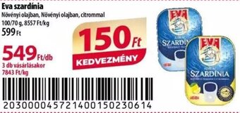 Coop Eva szardínia 70 / 100 g ajánlat