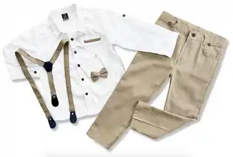 4részes elegáns fiús babaruha szett- divat méret: 2 éves