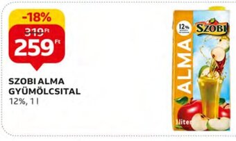 Auchan SZOBI ALMA GYÜMÖLCSITAL 1 l ajánlat