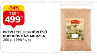 Auchan PRÉZLI TELJES KIÖRLÉSŰ ROPOGÓS HÁZI MORZSA 250 g ajánlat
