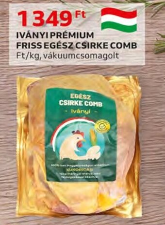 Auchan IVÁNYI PRÉMIUM FRISS EGÉSZ CSIRKE COMB 1 kg ajánlat