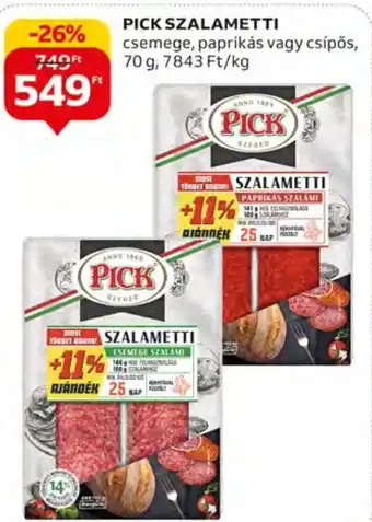 Auchan PICK SZALAMETTI 70 g ajánlat