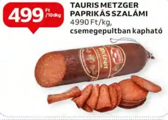 Auchan TAURIS METZGER PAPRIKÁS SZALÁMI 10 dkg ajánlat