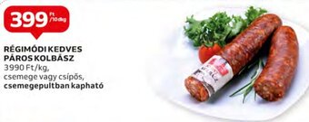 Auchan RÉGIMÓDI KEDVES PÁROS KOLBÁSZ 10 dkg ajánlat