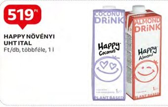 Auchan HAPPY NÖVÉNYI UHT ITAL 1 l ajánlat