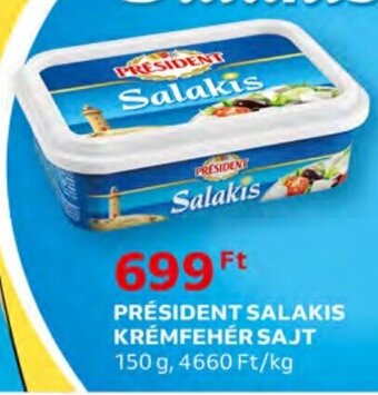 Auchan PRÉSIDENT SALAKIS KRÉMFEHÉR SAJT 150 g ajánlat