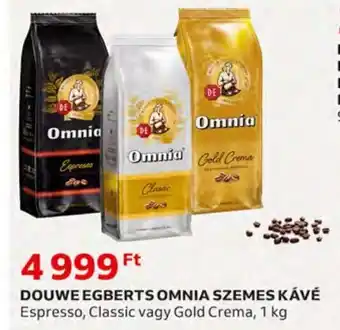 Auchan DOUWE EGBERTS OMNIA SZEMES KÁVÉ 1 kg ajánlat