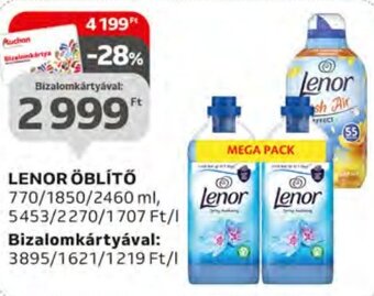 Auchan LENOR ÖBLÍTŐ 770 - 2460 ml ajánlat