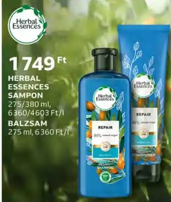 Auchan HERBAL ESSENCES SAMPON 275 / 380 ml / BALZSAM 275 ml ajánlat