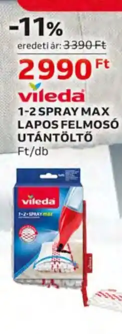 Vileda 1-2 SPRAY MAX LAPOS FELMOSÓ UTÁNTÖLTŐ 1 db