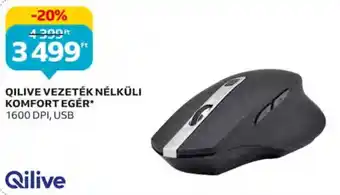 Auchan QILIVE VEZETÉK NÉLKÜLI KOMFORT EGÉR 1 db ajánlat