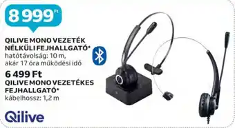Auchan QILIVE MONO VEZETÉK NÉLKÜLI FEJHALLGATÓ 1 db ajánlat
