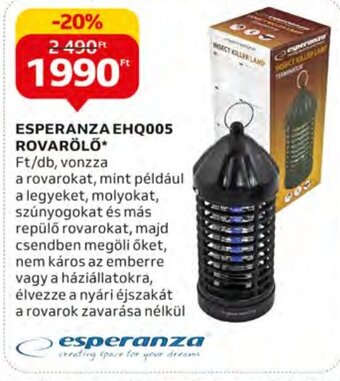 Auchan ESPERANZA EHQ005 ROVARÖLŐ 1 db ajánlat