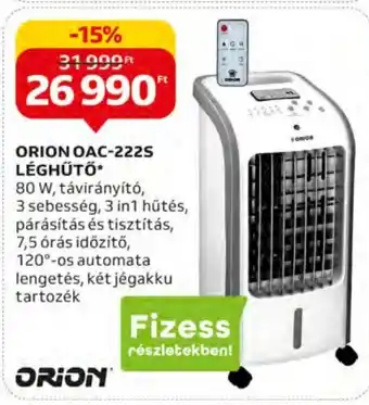 Auchan ORION OAC-222S LÉGHŰTŐ 1 db ajánlat