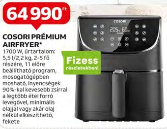Auchan COSORI PRÉMIUM AIRFRYER 1 db ajánlat