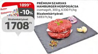 Auchan PRÉMIUM SZARVAS HAMBURGER HÚSPOGÁCSA 300 g ajánlat