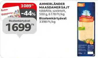 Auchan AMMERLÄNDER MAASDAMER SAJT 500 g ajánlat