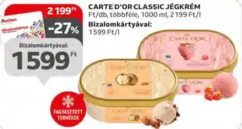 Auchan CARTE D'OR CLASSIC JÉGKRÉM 1000 ml ajánlat