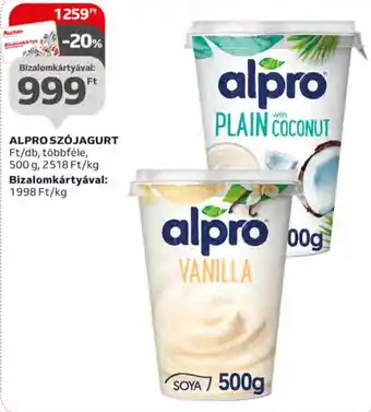 Auchan ALPRO SZÓJAGURT 500 g ajánlat