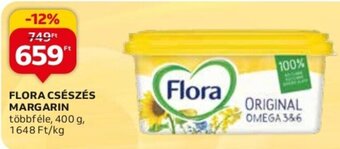 Auchan FLORA CSÉSZÉS MARGARIN 400 g ajánlat