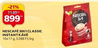 Auchan NESCAFÉ 3IN1 CLASSIC INSTANT KÁVÉ 10 x 17 g ajánlat
