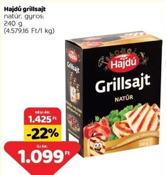 Spar Hajdú grillsajt 240 g ajánlat