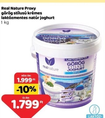 Spar Real Nature Proxy görög stílusú krémes laktózmentes natúr joghurt 1 kg ajánlat