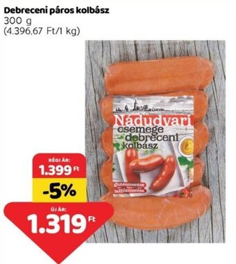 Spar Debreceni páros kolbász 300 g ajánlat