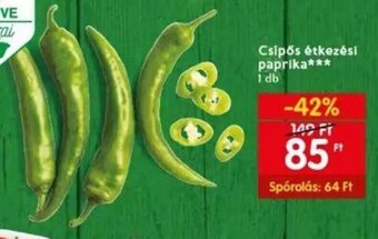 Spar Csípős étkezési paprika 1 db ajánlat