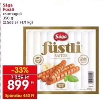 Spar Sága Füstli csomagolt 350 g ajánlat