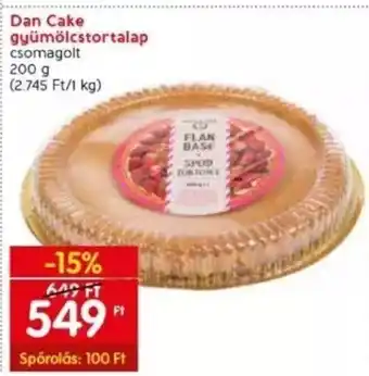 Spar Dan Cake gyümölcstortalap 200 g ajánlat