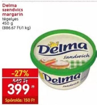 Spar Delma szendvics margarin 450 g ajánlat
