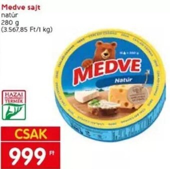 Spar Medve sajt 280 g ajánlat