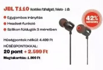 Spar JBL T110 1 db ajánlat