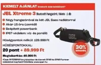 Spar Jbl Xtreme 3 1 db ajánlat