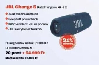Spar JBL Charge 5 1 db ajánlat