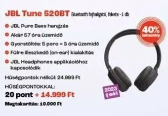 Spar JBL Tune 520BT 1 db ajánlat