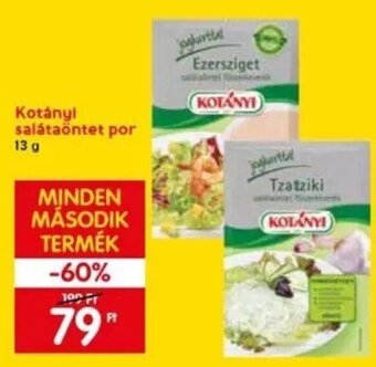Spar Kotányi salátaöntet por 13 g ajánlat
