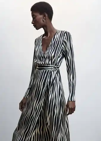 Mango Midi csíkozású ruha ajánlat