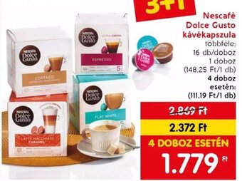 Spar Nescafé Dolce Gusto kávékapszula 16 db ajánlat