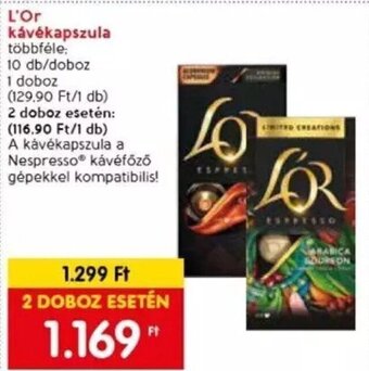 Spar L'Or kávékapszula 10 db ajánlat