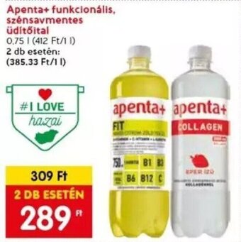 Spar Apenta+ funkcionális, szénsavmentes üdítőital 0,75 l ajánlat