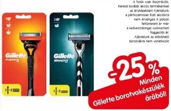 Spar Minden Gillette borotvazselé árából! ajánlat